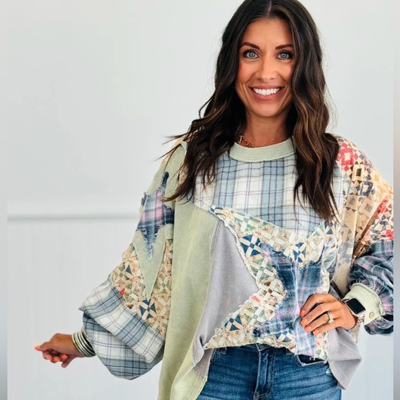 Oli & Hali Tops - OLI & HALI PATCHWORK STAR TOP